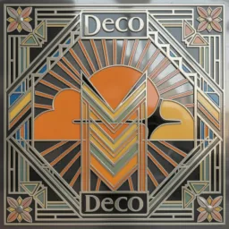 Cloudflare WARP icon in the Art Deco style