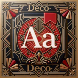 Dictionary icon in the Art Deco style for macOS