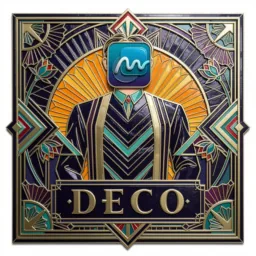 Freeform icon in the Art Deco style for macOS