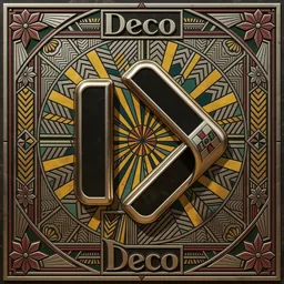 Hidden Bar icon in the Art Deco style for macOS