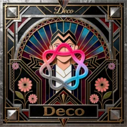 Image Playground icon in the Art Deco style for macOS