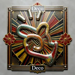 Manus icon in the Art Deco style for macOS