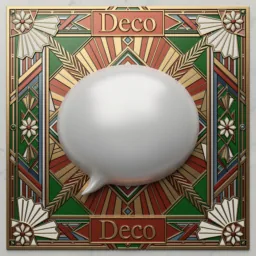 Messages icon in the Art Deco style