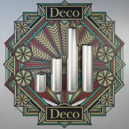 Numbers icon in the Art Deco style for macOS