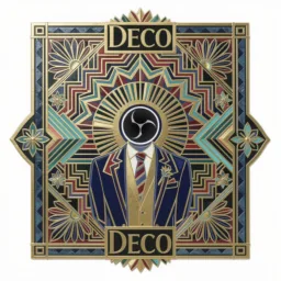 OBS icon in the Art Deco style for macOS