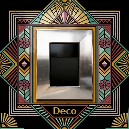 OpenCode icon in the Art Deco style for macOS