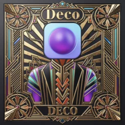 OrbStack icon in the Art Deco style for macOS