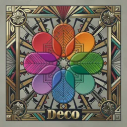 Photos icon in the Art Deco style for macOS