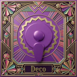 Podcasts icon in the Art Deco style for macOS