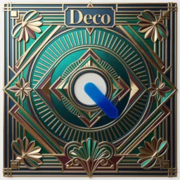 QuickTime Player icon in the Art Deco style for macOS