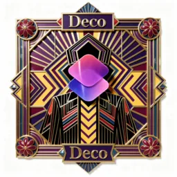 Shortcuts icon in the Art Deco style for macOS