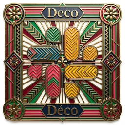 Slack icon in the Art Deco style
