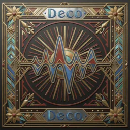 Stats icon in the Art Deco style