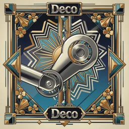 Steam icon in the Art Deco style for macOS