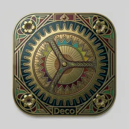 System Settings icon in the Art Deco style