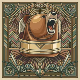 Tunnelbear icon in the Art Deco style for macOS