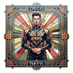 Warp icon in the Art Deco style for macOS
