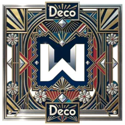 Windscribe icon in the Art Deco style