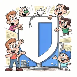 Bitwarden icon in the Cartoon style for macOS