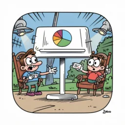 Keynote icon in the Cartoon style for macOS