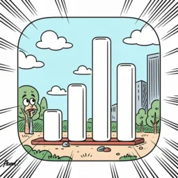Numbers icon in the Cartoon style for macOS