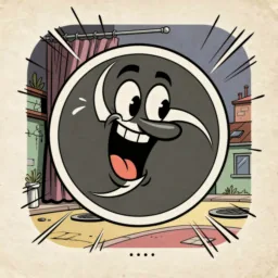 OBS icon in the Cartoon style for macOS