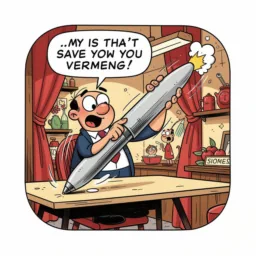 Pages icon in the Cartoon style for macOS