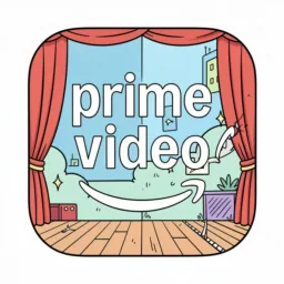 Prime Video icon in the Cartoon style for macOS