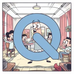 QuickTime Player icon in the Cartoon style for macOS