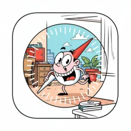 Safari icon in the Cartoon style for macOS