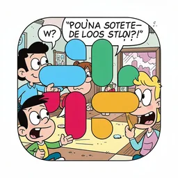 Slack icon in the Cartoon style