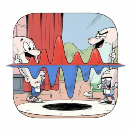 Stats icon in the Cartoon style