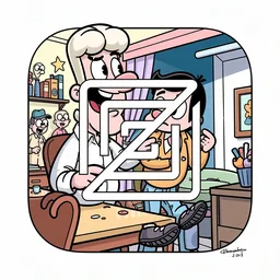 Zed icon in the Cartoon style for macOS