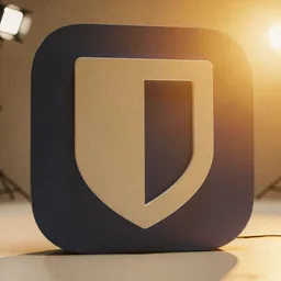 Bitwarden icon in the Cinema style for macOS