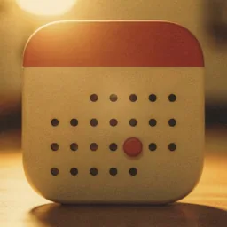 Calendar icon in the Cinema style for macOS