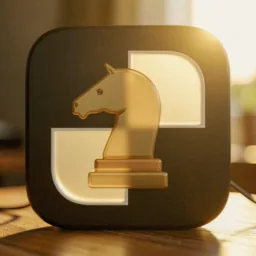 Chess icon in the Cinema style for macOS