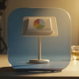 Keynote icon in the Cinema style for macOS