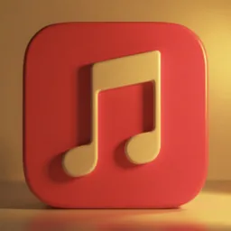 Music icon in the Cinema style for macOS