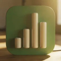 Numbers icon in the Cinema style for macOS