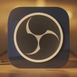 OBS icon in the Cinema style for macOS