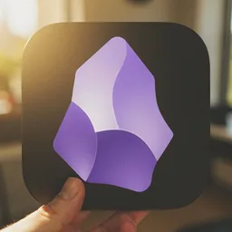 Obsidian icon in the Cinema style