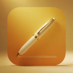 Pages icon in the Cinema style for macOS
