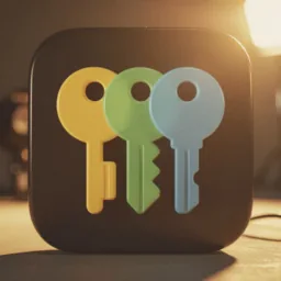 Passwords icon in the Cinema style for macOS