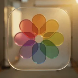 Photos icon in the Cinema style for macOS
