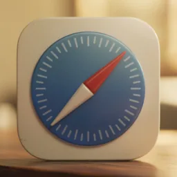 Safari icon in the Cinema style for macOS