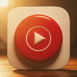YouTube Music icon in the Cinema style for macOS