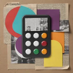 Calculator icon in the Collage style for macOS