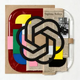 ChatGPT icon in the Collage style