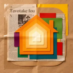Home icon in the Collage style for macOS
