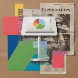 Keynote icon in the Collage style for macOS